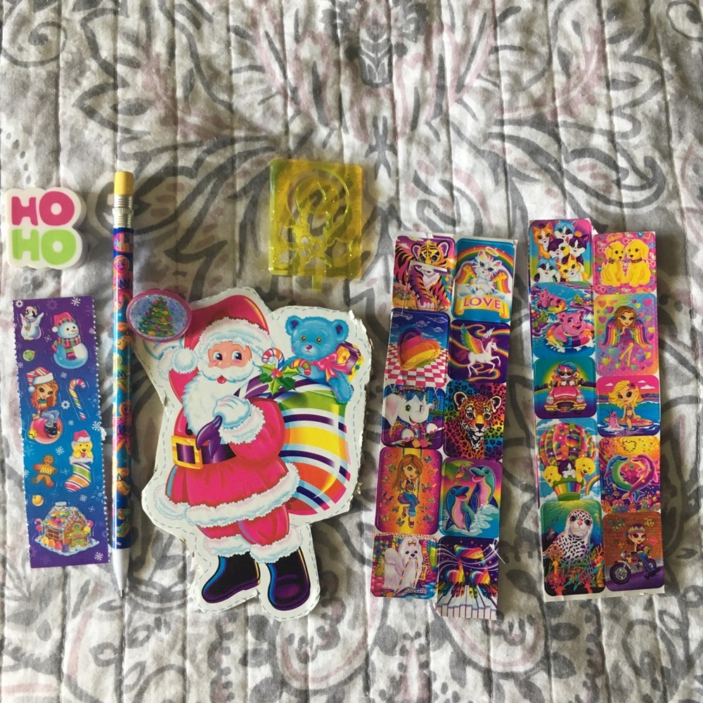 Lisa Frank Santa stocking stuffer